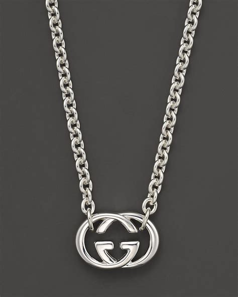 gucci men's chain necklaces free shipping|gucci silver britt necklace men's.